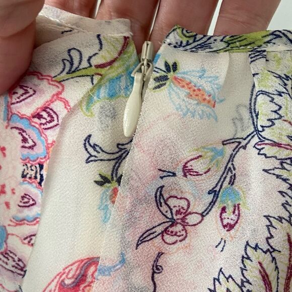 NWT Cinq a Sept Sheila Faux Wrap Floral Ruffle Dress size 8 - Picture 12 of 15